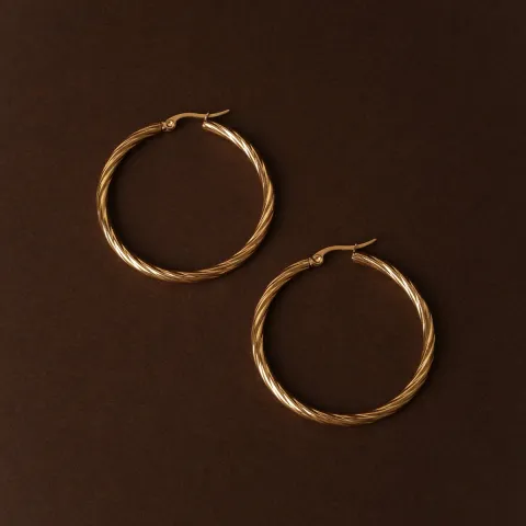 Bold Twisted Hoops