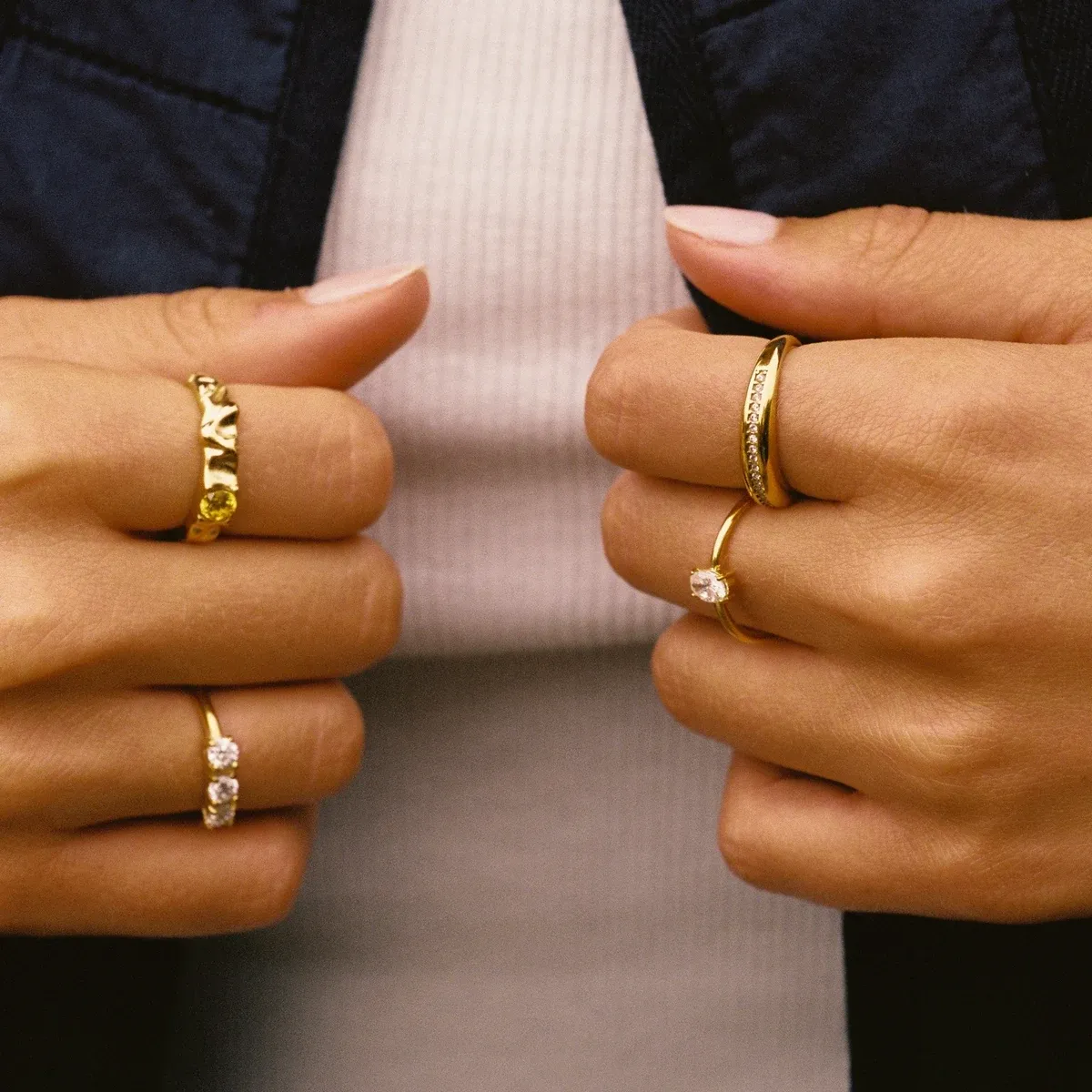 Petite Solitaire Ring - use view