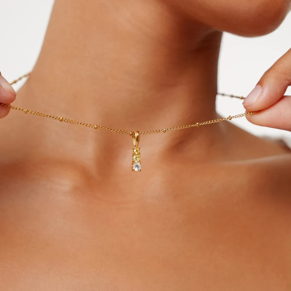 Citrus Drop Pendant Gold - use view