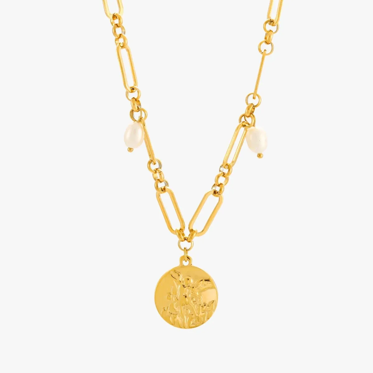 Elysia Necklace Gold - detail view