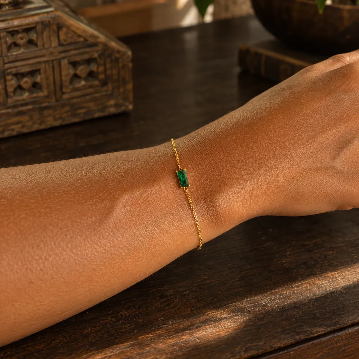 Emerald Bracelet - alternate view