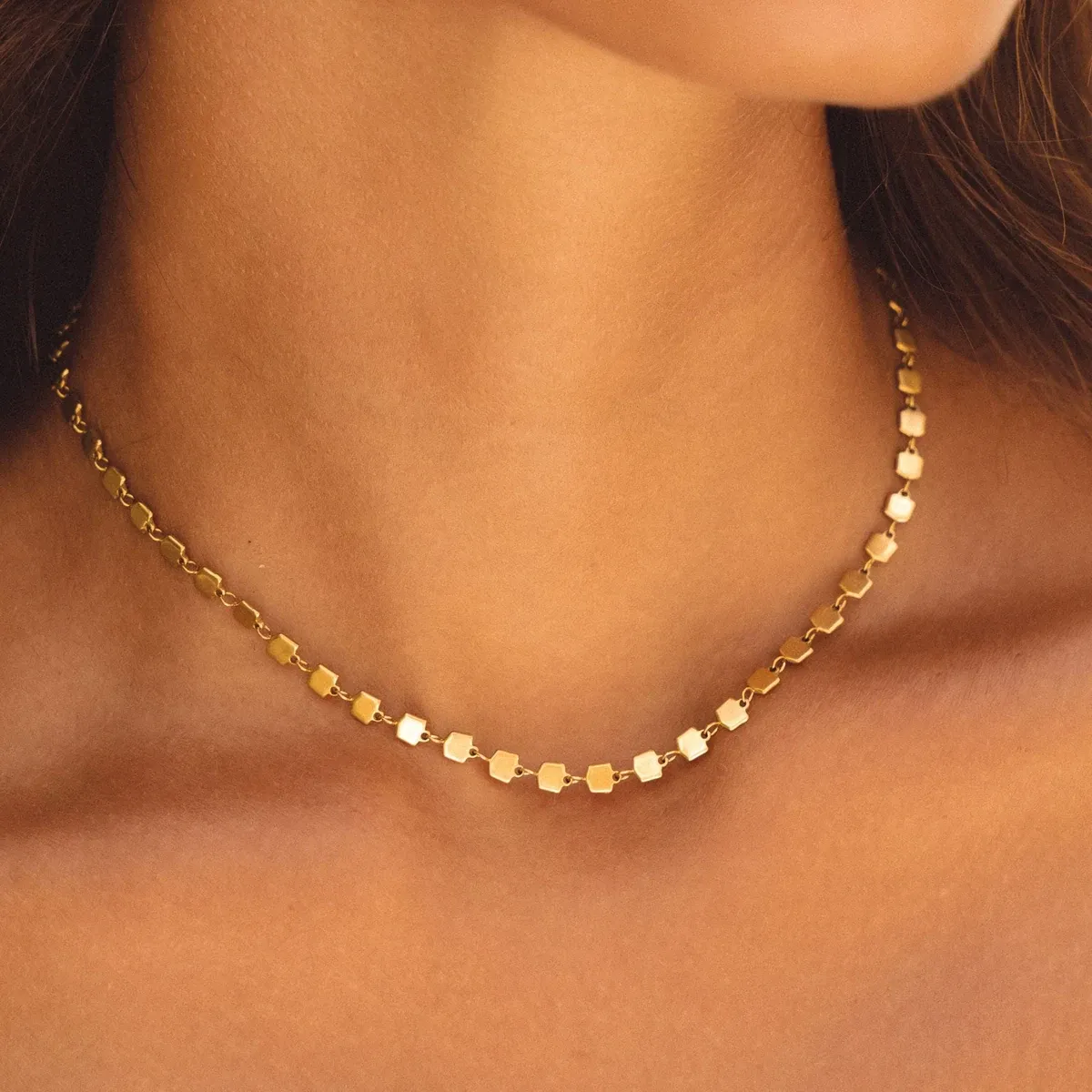 Ilios Choker Gold - alternate view