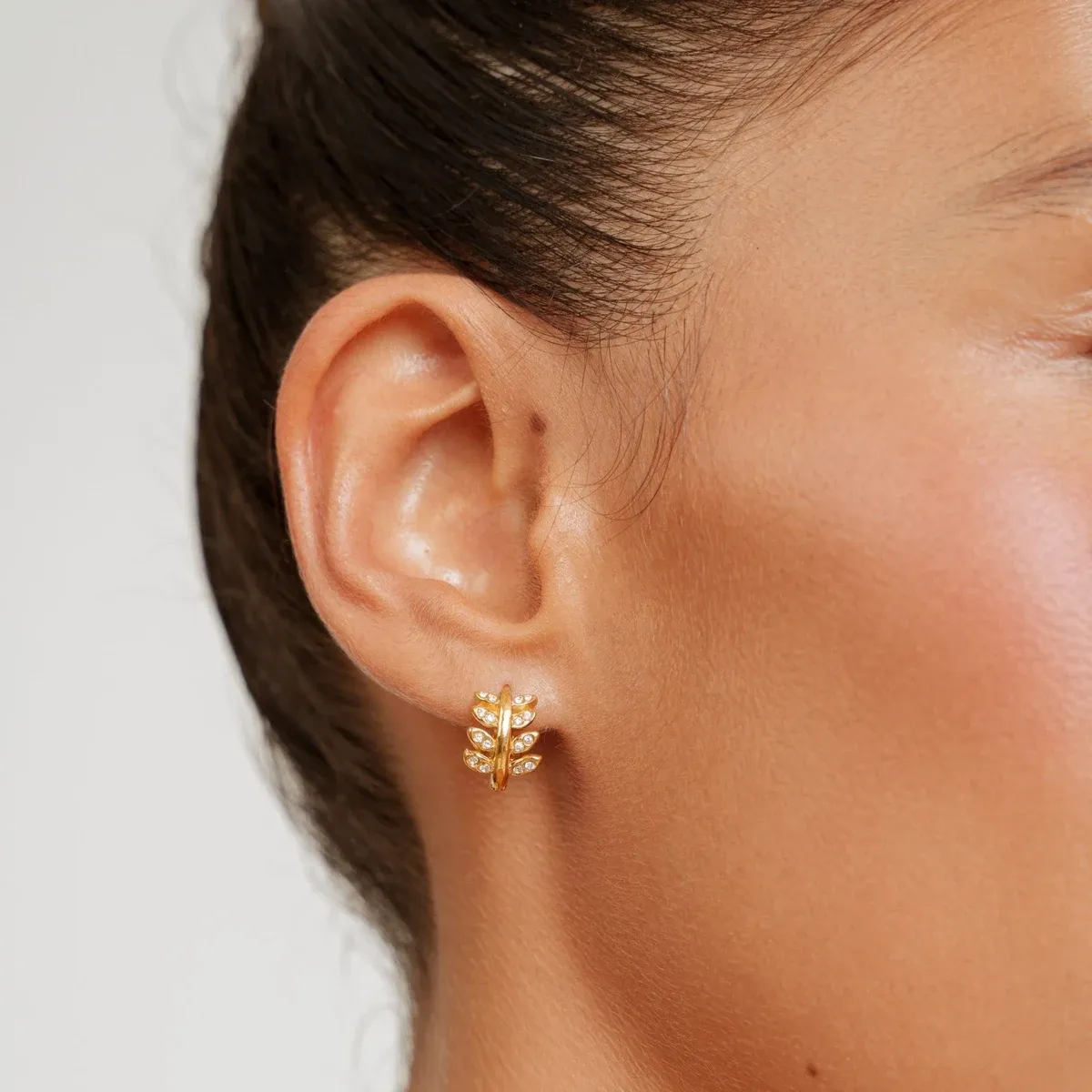 Laurel Hoops Earrings - use view